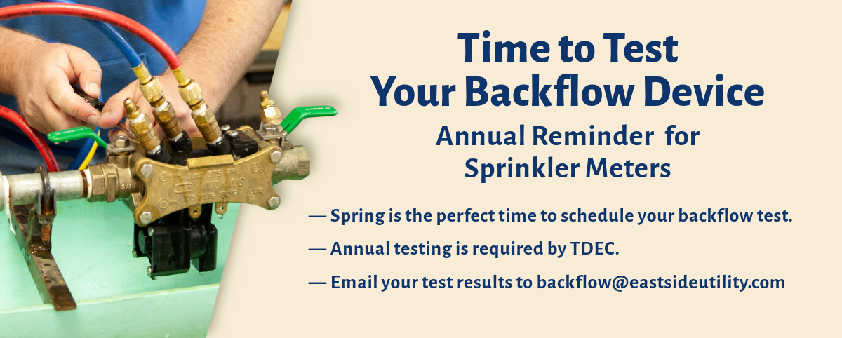 Time to test your backflow device.